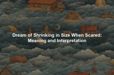 Dream of Shrinking in Size When Scared: Meaning and Interpretation