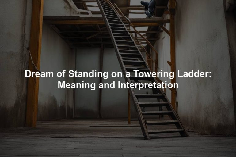 Dream of Standing on a Towering Ladder: Meaning and Interpretation