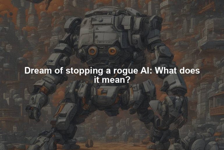 Dream of stopping a rogue AI: What does it mean?