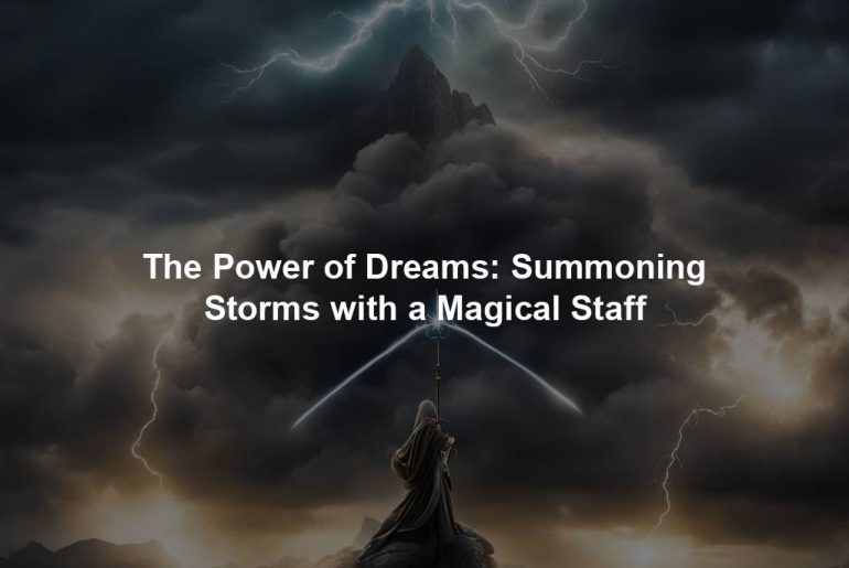 The Power of Dreams: Summoning Storms with a Magical Staff