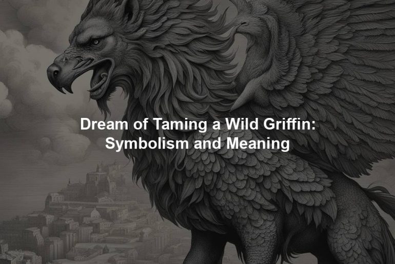 Dream of Taming a Wild Griffin: Symbolism and Meaning