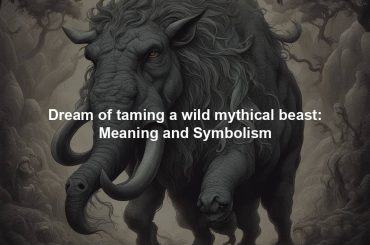 Dream of taming a wild mythical beast: Meaning and Symbolism