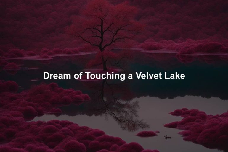 Dream of Touching a Velvet Lake