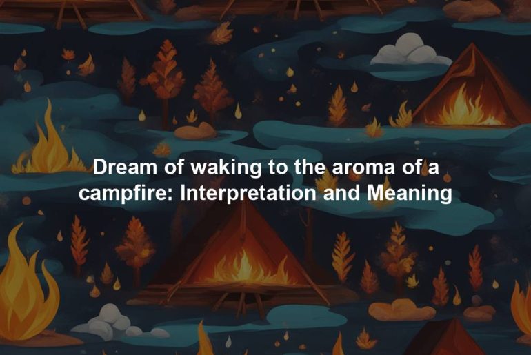 Dream of waking to the aroma of a campfire: Interpretation and Meaning
