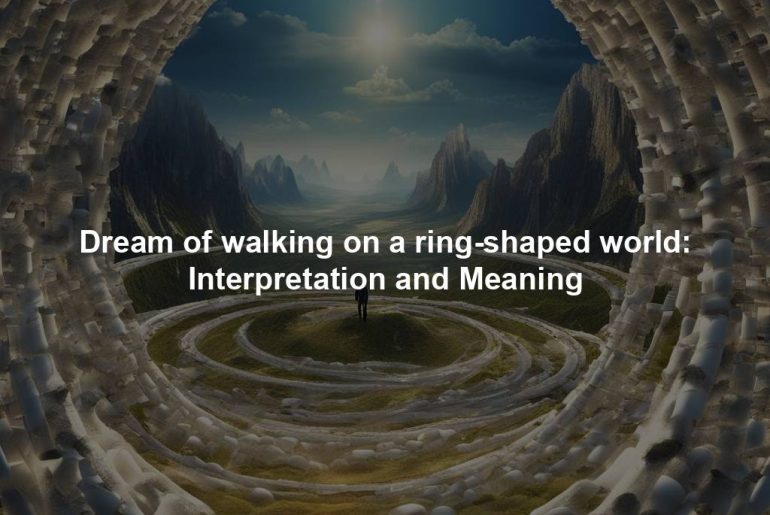 Dream of walking on a ring-shaped world: Interpretation and Meaning