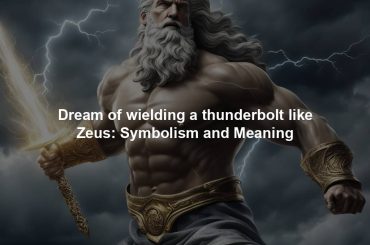 Dream of wielding a thunderbolt like Zeus: Symbolism and Meaning